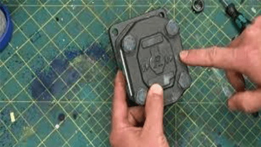 A photo about disassembling the pump for inspection